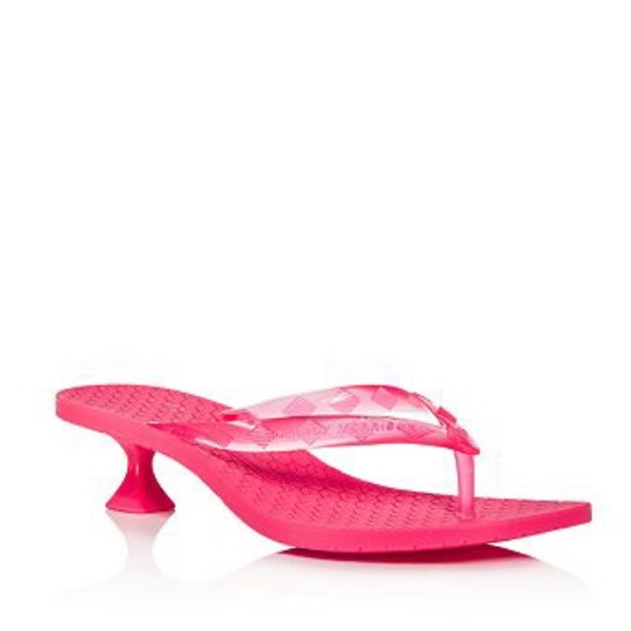 NWOT Sigerson Morrison Jewel Heel Thong Sandal - Picture 6 of 10